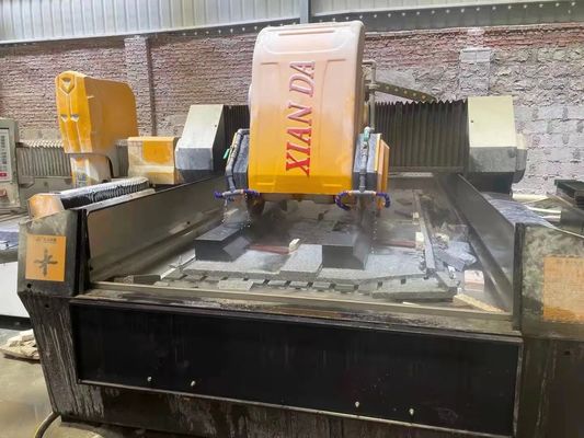 3 Axis Linear CNC Cutting Machine with 220V Power 15kw Main Motor and 21.5kw Gross Power for Granite Railing