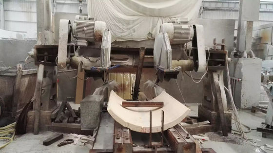 High Accuracy Automatic Two-Slice Stone Edge Cutting Machine for Column Slab Trimming