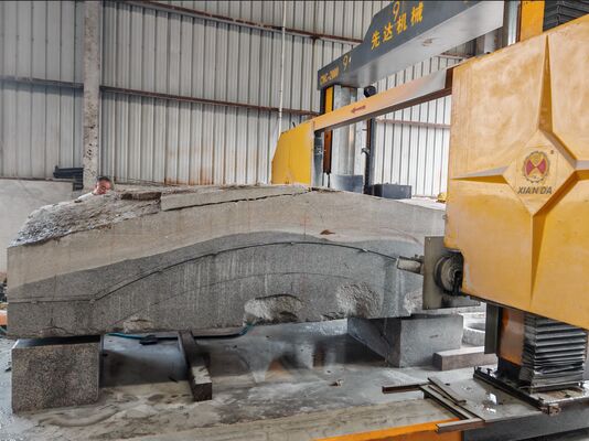 Gantry Movable Heavy Duty Diamond Wire Saw Machine with 3500*3500*2200mm Max Processing Size and CNC/PLC Control for High Precision Stone Cutting