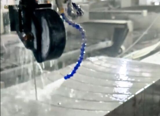 Vertical CNC Wire Saw Machine with PLC Control for Stone Cutting, 4m3/H Water Consumption, 20-50m Wire Length