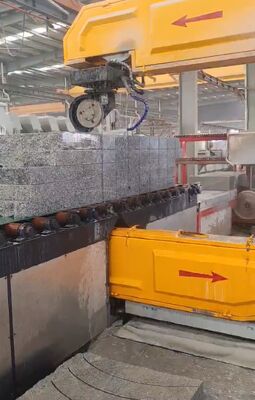 Vertical CNC Wire Saw Machine with PLC Control for Stone Cutting, 4m3/H Water Consumption, 20-50m Wire Length