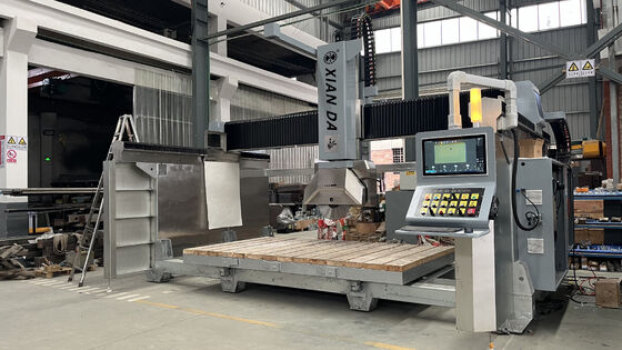 5-Axis Bridge Stone Cutter with Italian DDX System 900mm Saw Blade and ±0.1 mm Cutting Accuracy