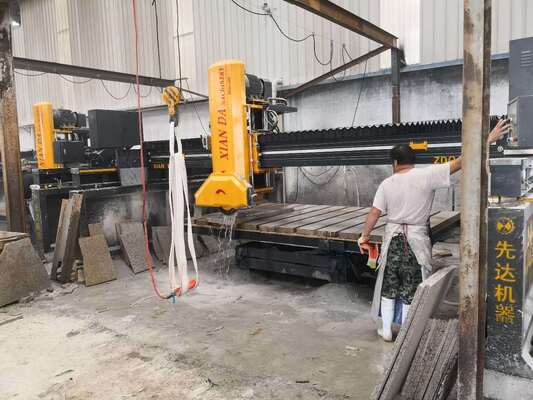Infrared Bridge Saw Laser Stone PLC  Cutting Machine, Suitable for Large-Scale Marble and Granite Slab Processing