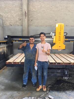 Infrared Bridge Saw Laser Stone PLC  Cutting Machine, Suitable for Large-Scale Marble and Granite Slab Processing