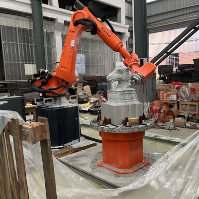 6-Axis CNC Robot Stone Cutting Machine with Interpolated Control and Optional 7th Axis Rotary Table for Precision Carving