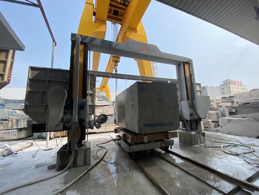 PLC Control Diamond Wire Saw Machine with Synchronous Screw Drive for 3000×3000×1500 mm Marble and Granite Block Dividing
