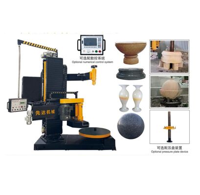 CNC Vertical Profiling Machine with 1000mm Max Cutting Diameter and 1500mm Vertical Lifting Travel for Stone Slab Cutting