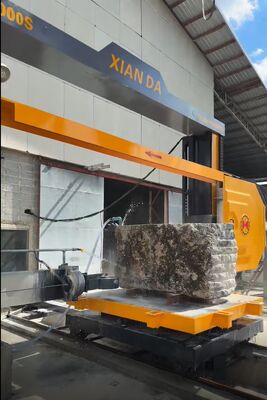 4-Axis CNC Diamond Wire Saw Machine with 360° Servo-Rotary Table, 16-Surface Slideway, and 28 Rolling-Wheel Lift for Precision Stone Cutting
