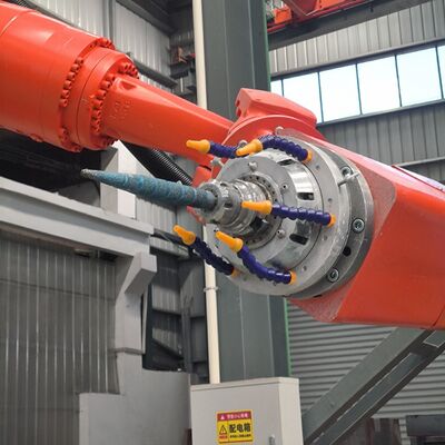 6-Axis CNC Robot Stone Cutting Machine with Interpolated Control and BT40 Spindle for 3100mm Large-Scale Carving
