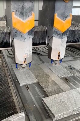 CNC Stone Carving Machine with 0.02mm Precision, 15m/min Air Speed, and Electric Powered for Tactile Paving Stone