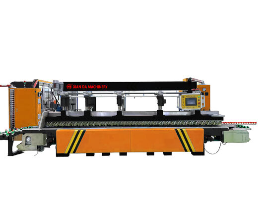 11 Heads CNC Horizontal Stone Edge Polishing Machine For Granite Marble Quartz Edge Grinding