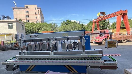 11 Heads CNC Horizontal Stone Edge Polishing Machine For Granite Marble Quartz Edge Grinding