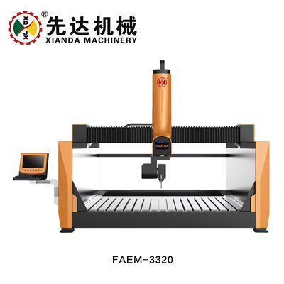FAEM-3320 Five Axis Stone CNC Engraving Machine For Marble Granite Sculpture Carving