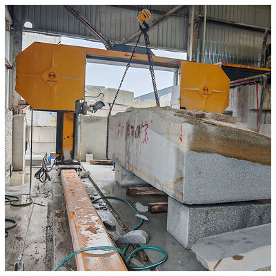 Industrial Gantry Movable Diamond Wire Saw Cutting Machine for Granite Block Fabrication