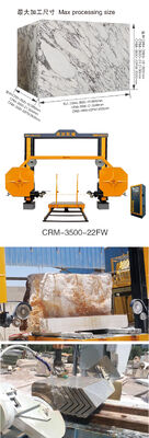 4 Axis High Efficiency CNC Block Dividing Machine with 3000mm Max Processing Size for Stone Cutting