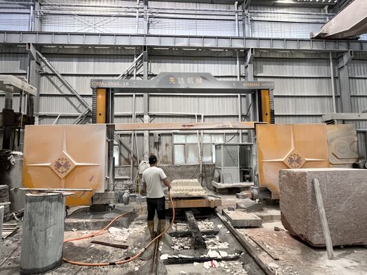4 Axis High Efficiency CNC Block Dividing Machine with 3000mm Max Processing Size for Stone Cutting