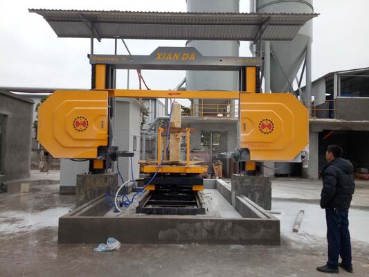 Xianda Discovery 5 Axis CNC Diamond Wire Saw Machine for Marble Granite 3D Arc Column Shaping Stone  Profiling Cutter
