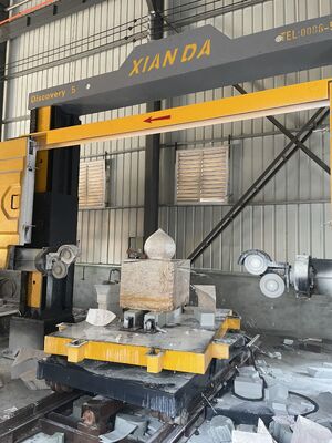 Xianda Discovery 5 Axis CNC Diamond Wire Saw Machine for Marble Granite 3D Arc Column Shaping Stone  Profiling Cutter