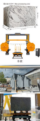 PLC Control High Efficiency Block Dressing Machine with 360° Rotating Worktable for Marble Granite