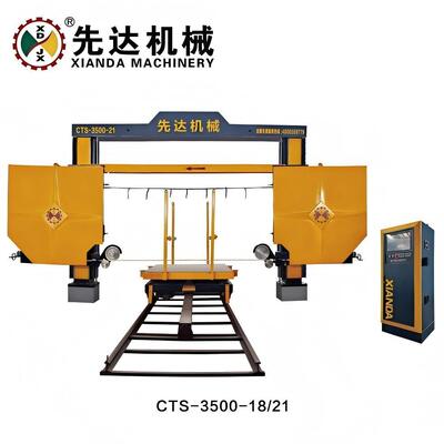 CNC Diamond Wire Saw Machine with 360° Rotating Trolley 1600mm Wheel Diameter and 4m³/h Water Consumption