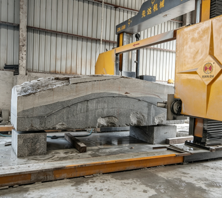 Gantry Movable CNC PLC Wire Saw Machine for Large Stone Block Cutting