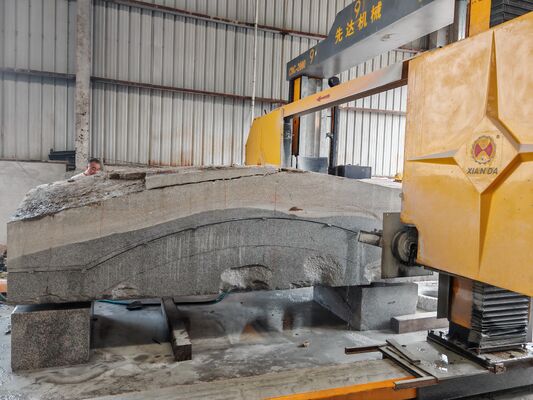 Gantry Movable CNC Wire Saw Machine with Four-Flywheel for Large Stone Block Cutting 3500 × 3500 × 2200 mm
