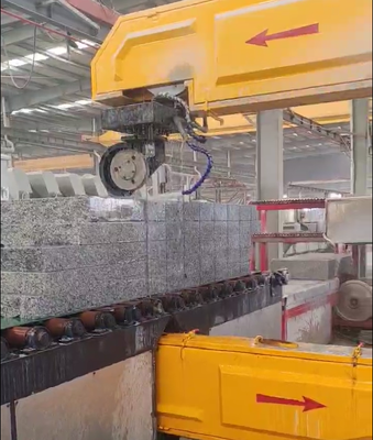 360° Rotatable A-Axis Vertical CNC Diamond Wire Saw Machine with Permanent-Magnet Main Motor for 2300mm Stone Cutting