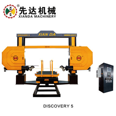 5 Axis CNC Diamond Wire Saw Machine with 11kw Main Motor for 3D Shapes Processing in Marble and Granite