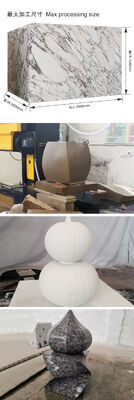 5 Axis CNC Diamond Wire Saw Machine with 11kw Main Motor for 3D Shapes Processing in Marble and Granite