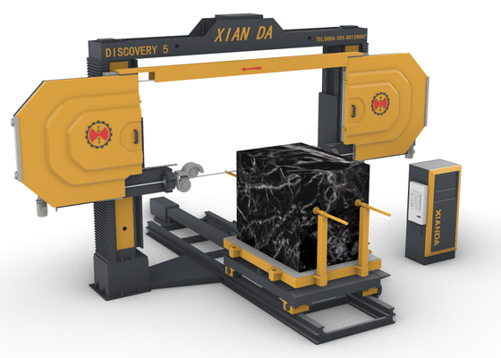 5 Axis CNC Diamond Wire Saw Machine with 11kw Main Motor for 3D Shapes Processing in Marble and Granite