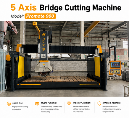 Precision 5 Axis CNC Bridge Saw Machine for Portugal Marble Cutting and Stone Decoration Projects