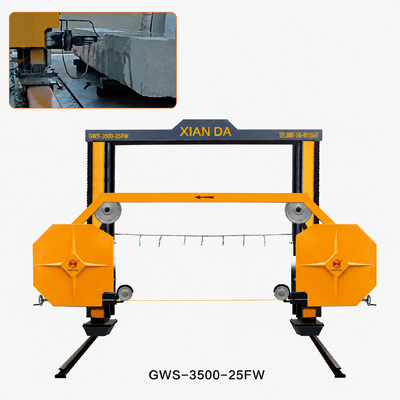 GWS-3500-25FW Movable CNC Diamond Wire Saw Machine for High Precision Stone Cutting and Processing