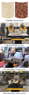 High Efficiency Four-slice Edge Cutting Machine For Marble Granite Column Slab