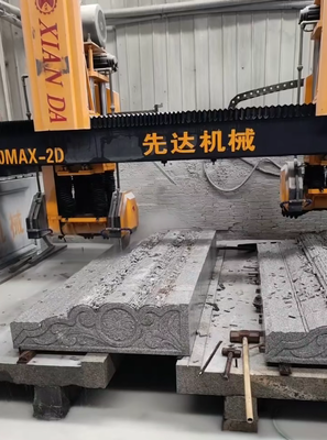 Dual Beam Bridge Type CNC Stone Cutting and Milling Machine