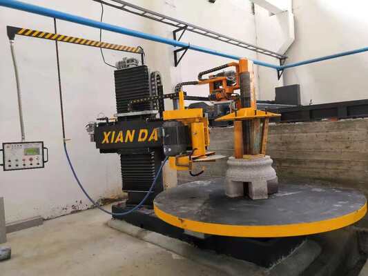 PLC Control Column Cap And Base Profiling Machine For Marble Granite