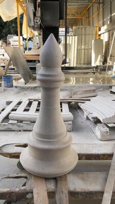 PLC Control Column Cap And Base Profiling Machine For Marble Granite