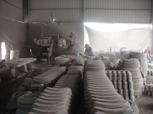 PLC Control Column Cap And Base Profiling Machine For Marble Granite
