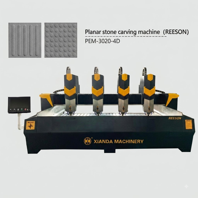 Electric Powered CNC Stone Carving Machine with 0.02mm Precision and 15m/min Air Speed for Tactile Paving Stone