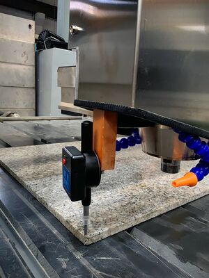Electric Powered CNC Stone Carving Machine with 0.02mm Precision and 15m/min Air Speed for Tactile Paving Stone