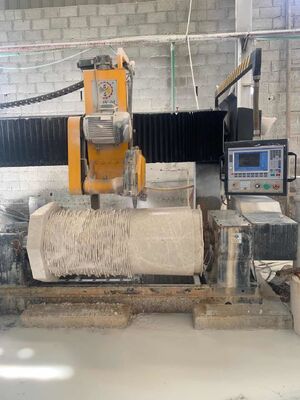 PLC/CNC Control Two Pcs Baluster Cutting Machine For Marble Granite