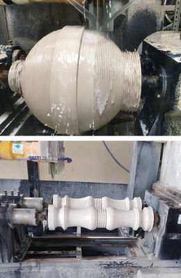 PLC/CNC Control Two Pcs Baluster Cutting Machine For Marble Granite