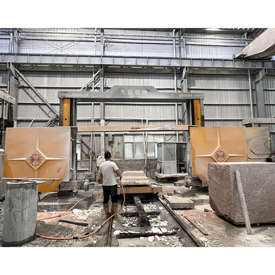 CRM‑3500‑21 / CRM‑3500‑22FW CNC 4 Axis Diamond Wire Saw Machine For Stone Roman Column Arc Slab Cutting