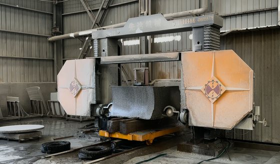 XIAN DA DTWS-1500/2000 CNC Profiling Diamond Wire Saw Machine For Marble & Granite Curved Cutting Worktable 0-360°rotate