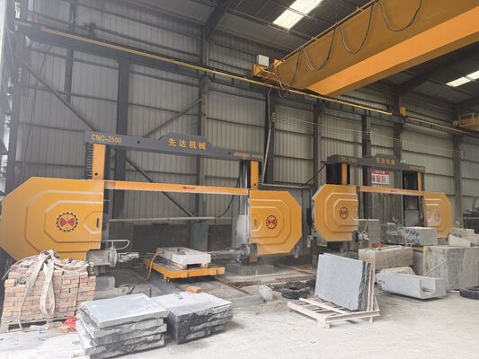 Four-Axis CNC Diamond Wire Saw Machine with Max Processing Size 2500*3000*1500mm and High Precision Reducer & Servo Motor