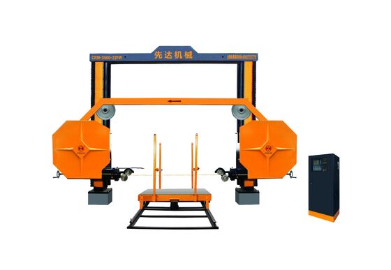 15 kw Diamond Wire Saw Machine with PLC Intelligent Control for 3500×3500×2100mm Stone Block Dividing