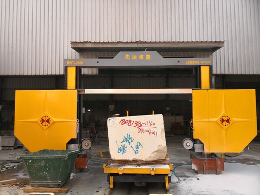 PLC-Controlled Diamond Wire Saw Machine with 15KW Motor and 50T Screw-Drive Worktable for Stone Block Trimming