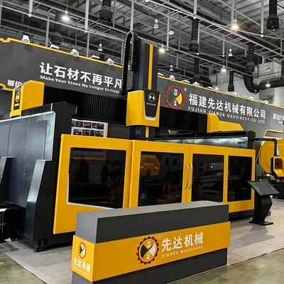 Leader 1500 1500CM 5 Axis CNC Stone Machining Center Granite Marble Quartz Cutting Milling Equipment For Countertop Roman Column