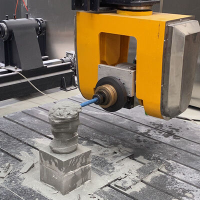 Leader 1500 1500CM 5 Axis CNC Stone Machining Center Granite Marble Quartz Cutting Milling Equipment For Countertop Roman Column