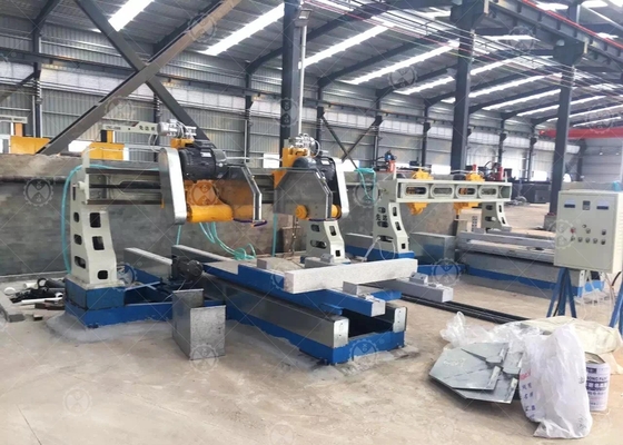 Four Blade Stone Edge Cutting Machine For Column Slab