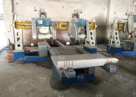 Four Blade Stone Edge Cutting Machine For Column Slab